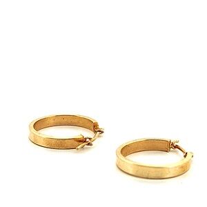 14K yellow gold dainty hoop earrings